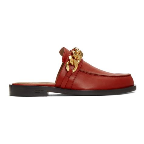 givenchy chain trimed loafers|givenchy slippers sale.